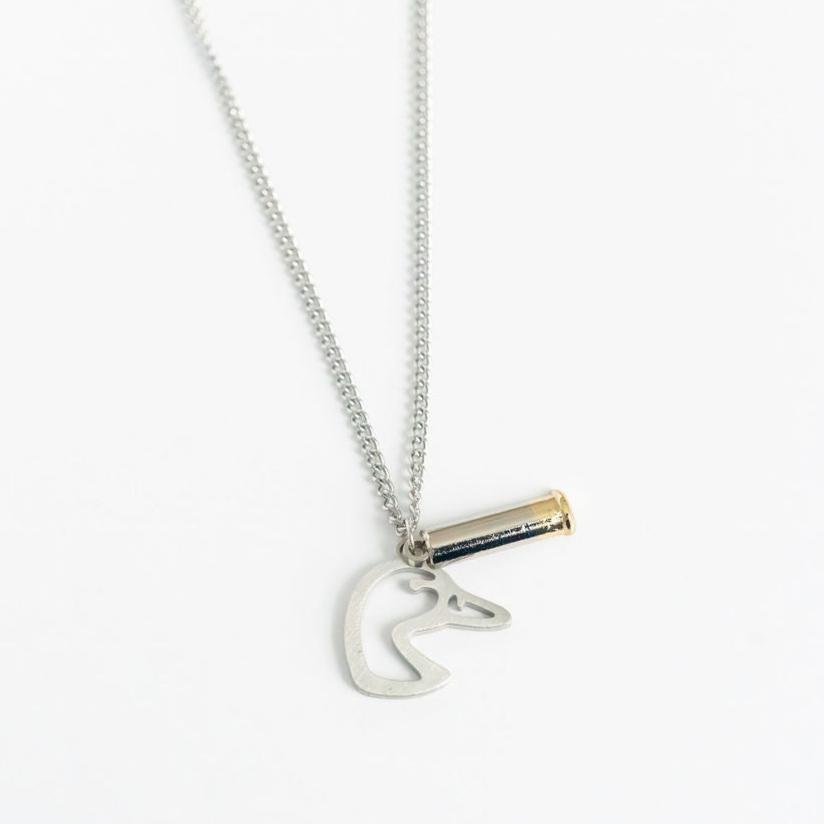 Mallard Duck Shot - Stainless Steel Necklace