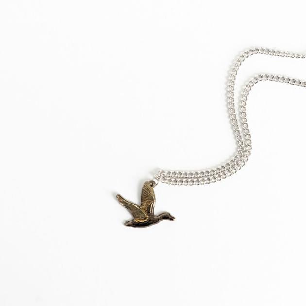 Duck It Golden Wings - Stainless Steel Necklace