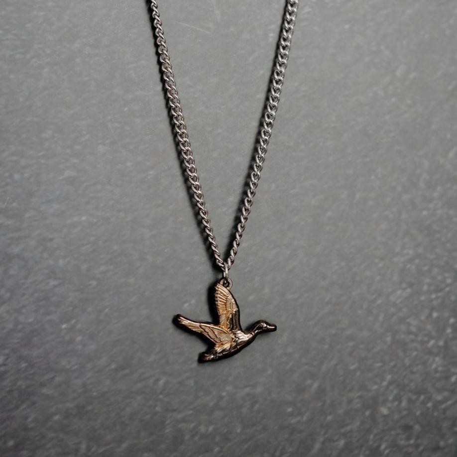 Duck It Golden Wings - Stainless Steel Necklace