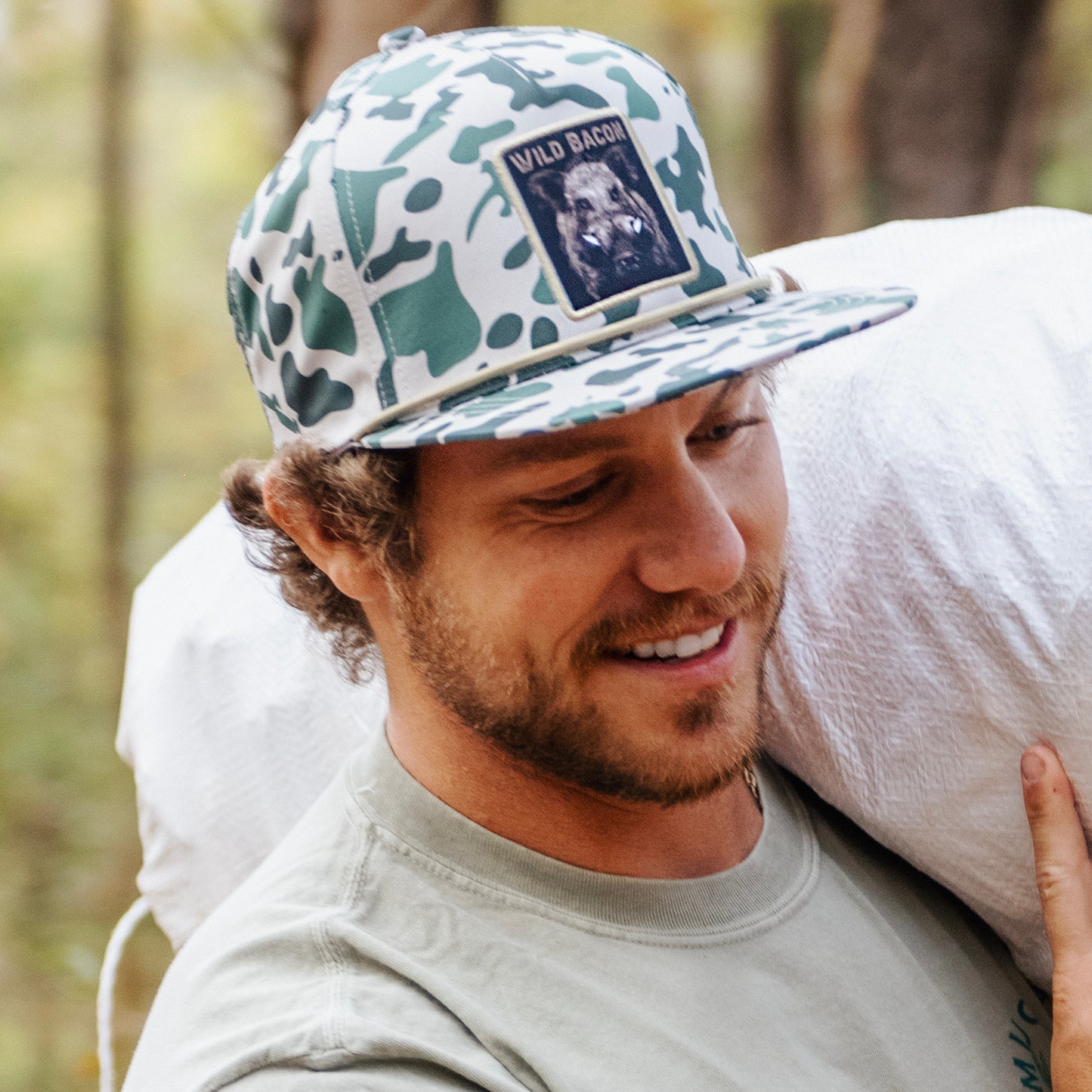 "Wild Bacon" Old School Camo Hog Bucket