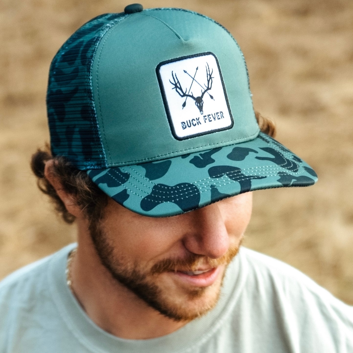 "Buck Fever" Camo Trucker Bucket