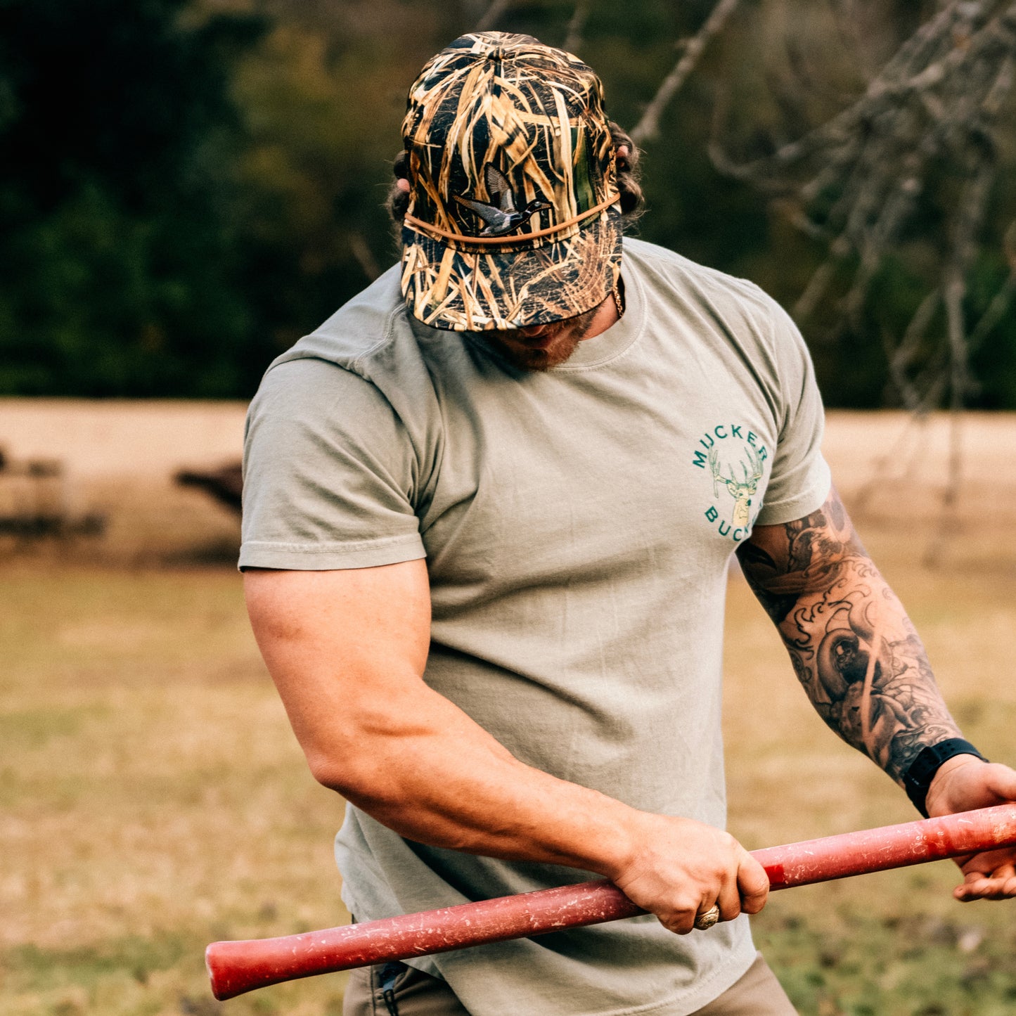 Straw Grass Camo Duck Bucket