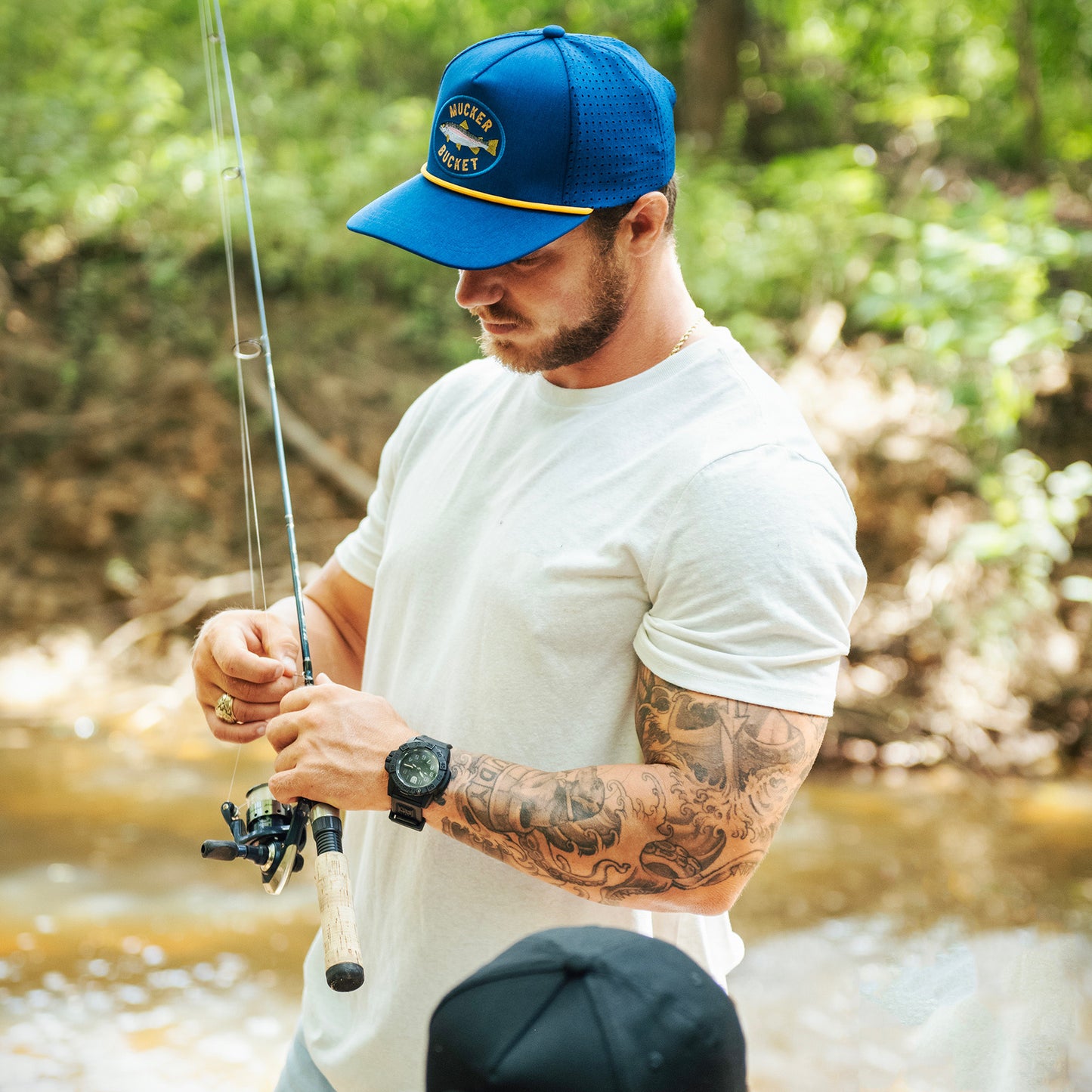 Rainbow Trout Blue Bucket