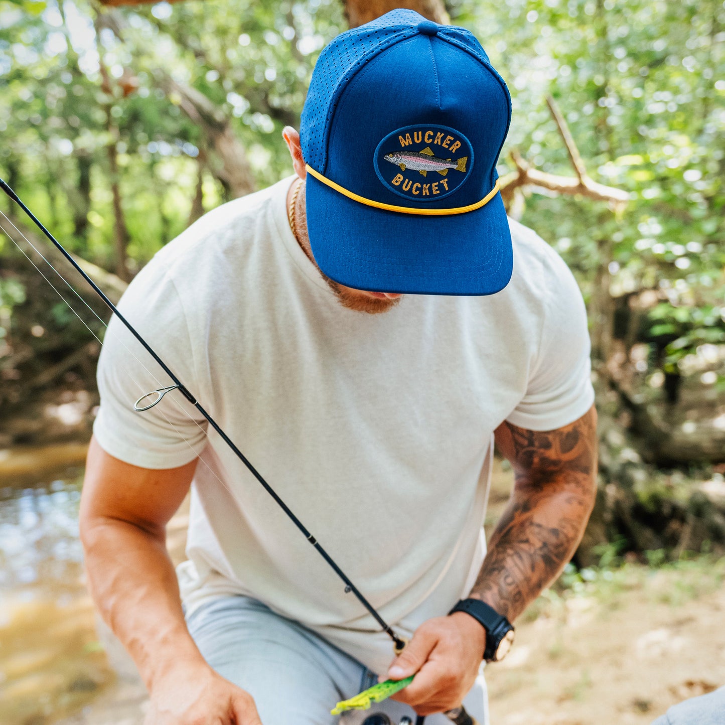 Rainbow Trout Blue Bucket
