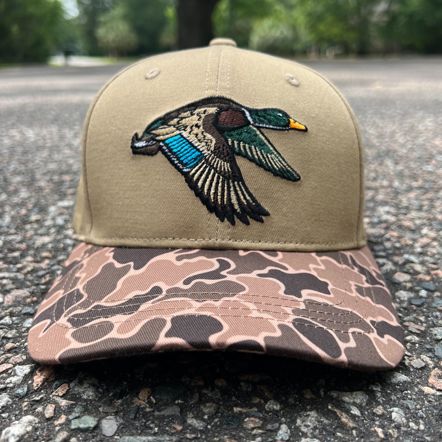 Mallard Old School Camo Bucket