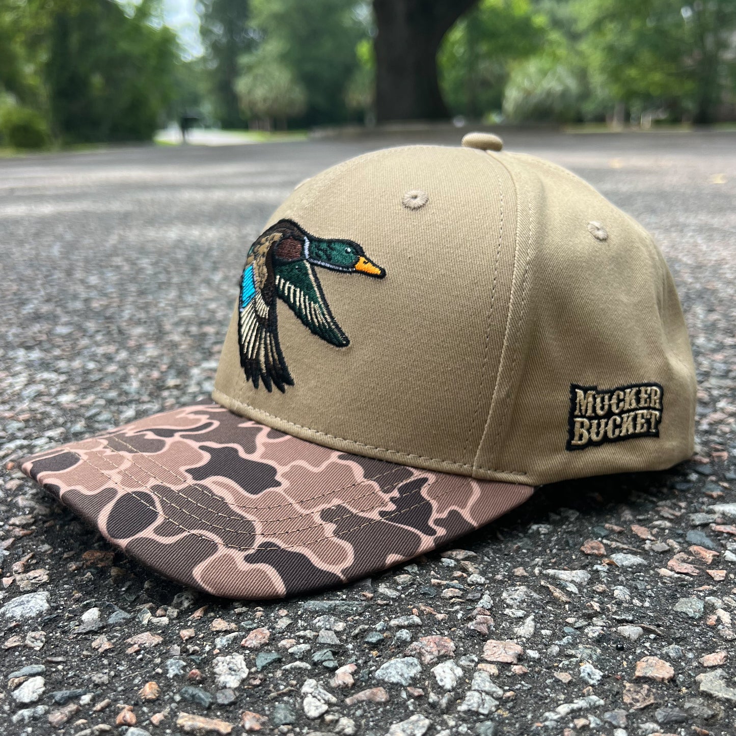 Mallard Old School Camo Bucket