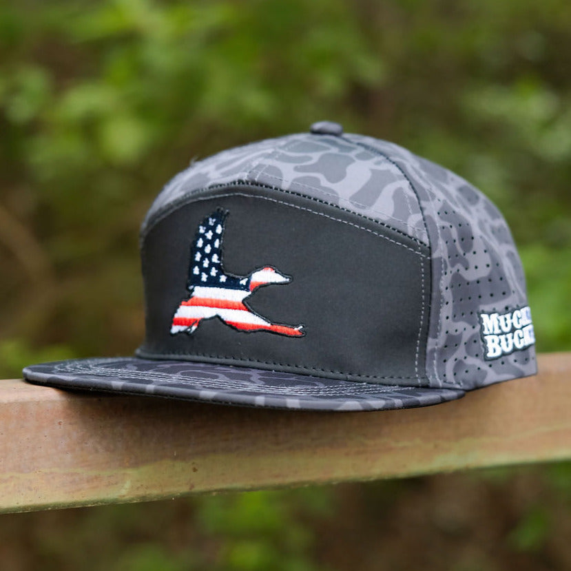 'Merica Duck Blackout Duck Camo Bucket