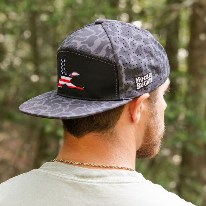 'Merica Duck Blackout Duck Camo Bucket