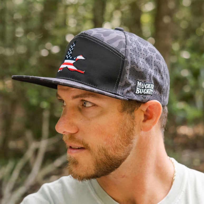 'Merica Duck Blackout Duck Camo Bucket