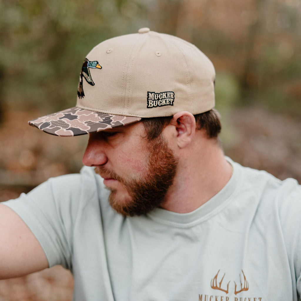 Mallard Old School Camo Bucket