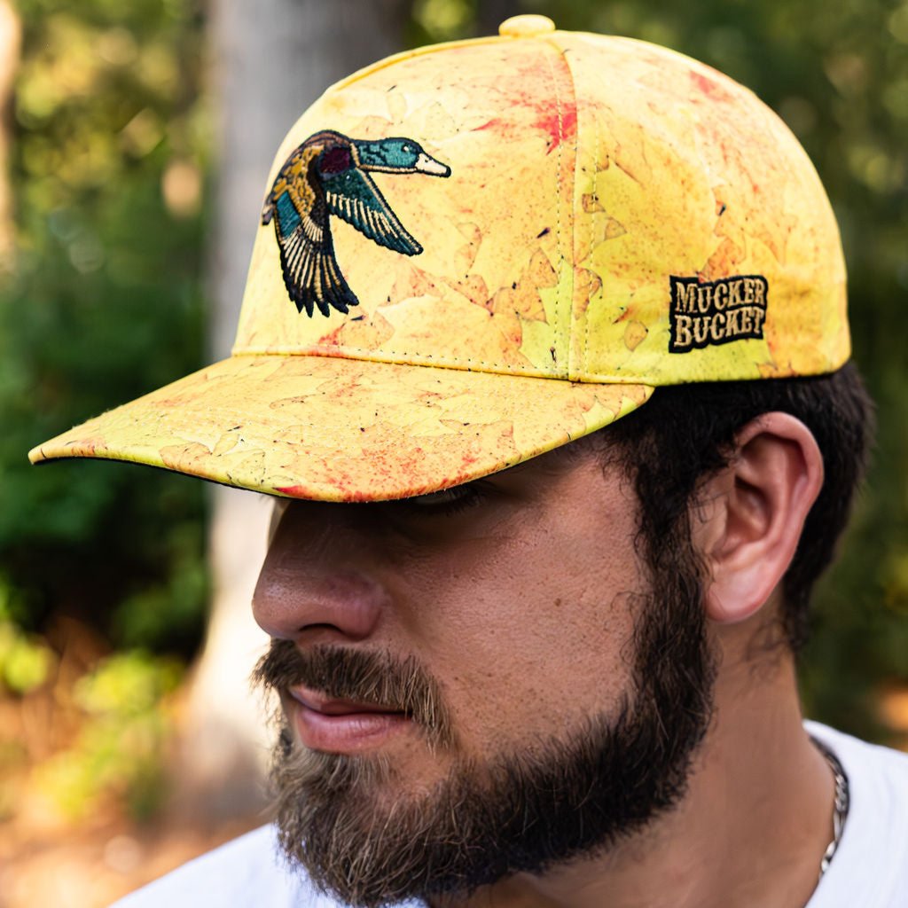 Golden Leaf Camo Duck Bucket