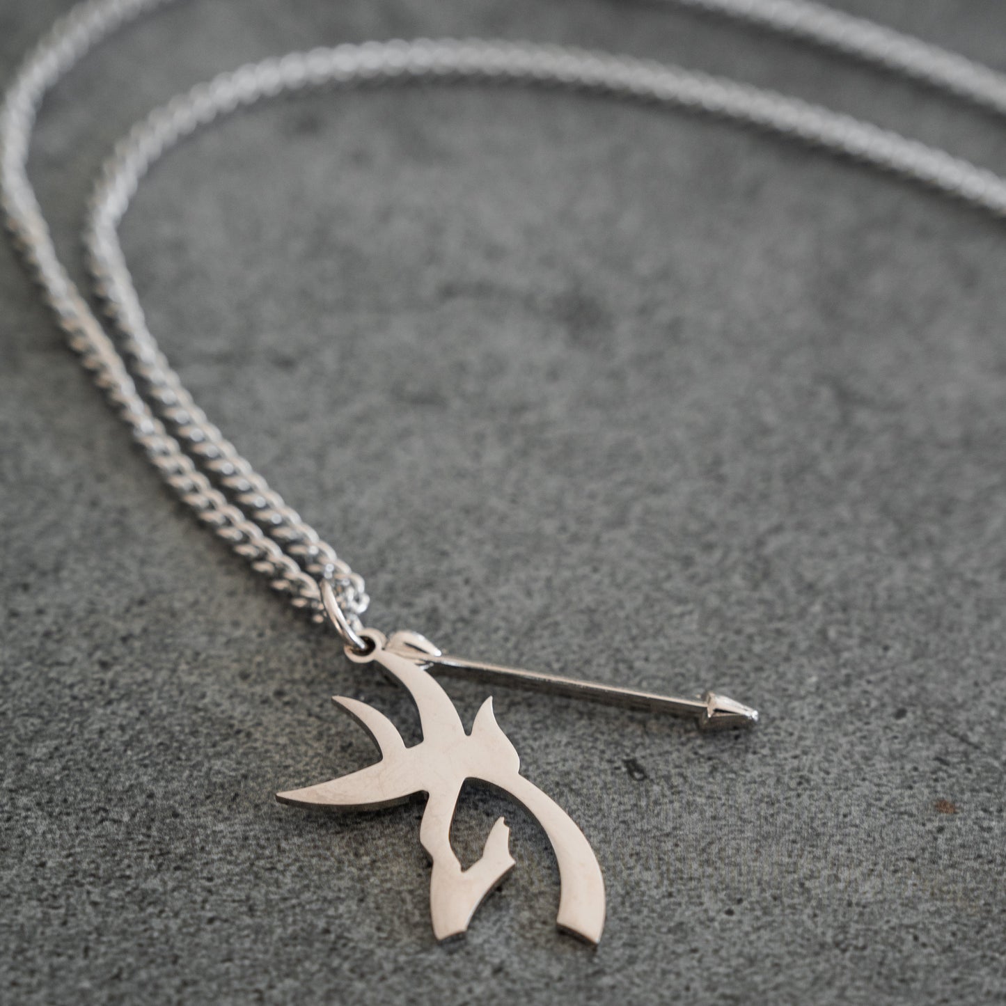 Big Buck Bow Hunter - Stainless Steel Necklace
