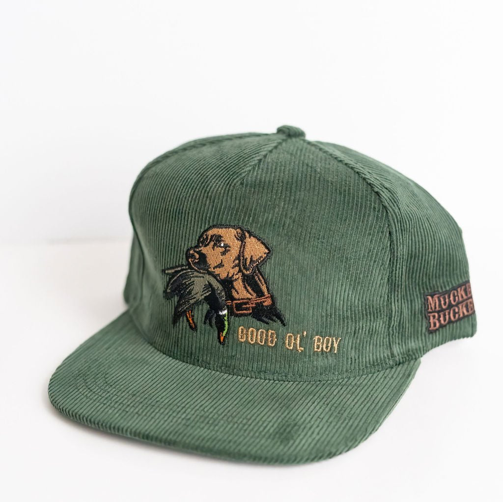 Good Ol' Boy Green Corduroy Bucket