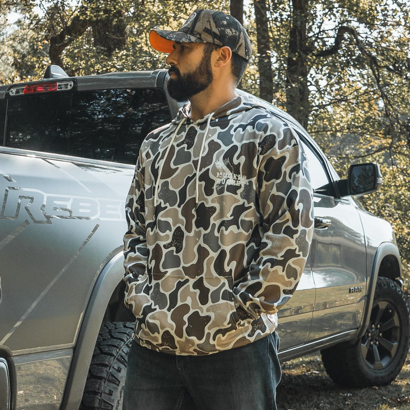 Wood Ducks Premium Athletic Duck Camo Hoodie
