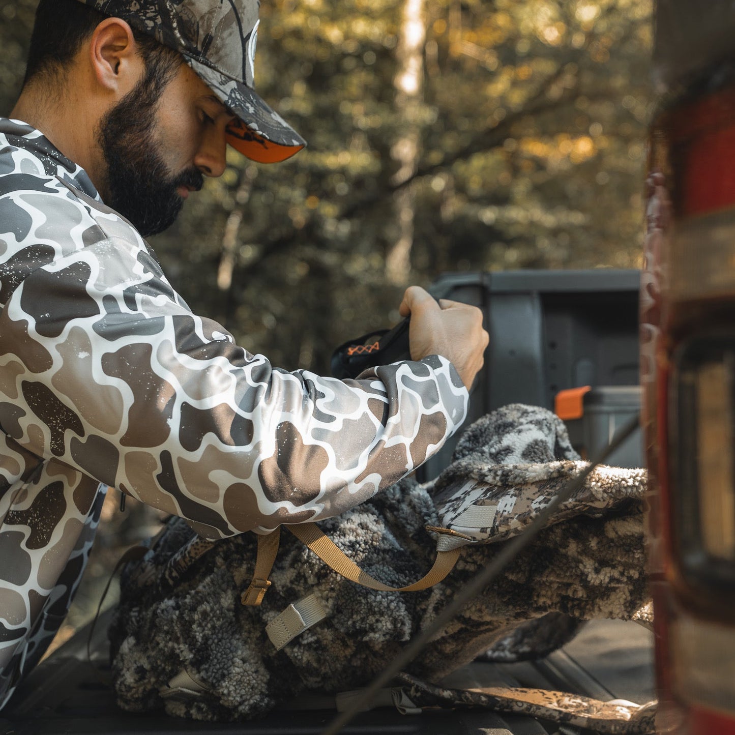 Wood Ducks Premium Athletic Duck Camo Hoodie