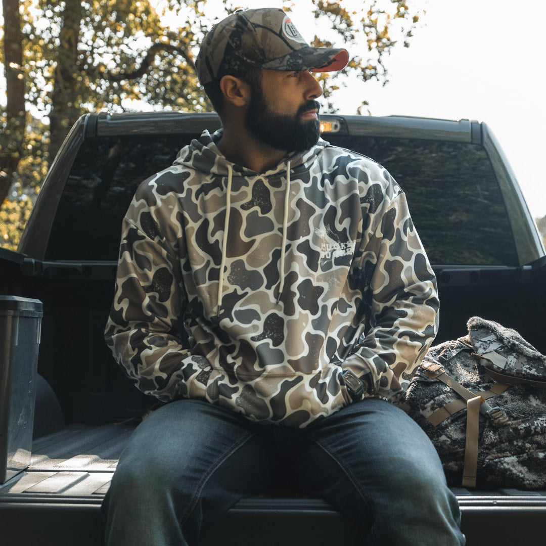 Wood Ducks Premium Athletic Duck Camo Hoodie