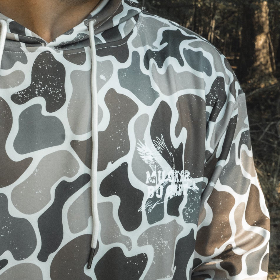 Wood Ducks Premium Athletic Duck Camo Hoodie