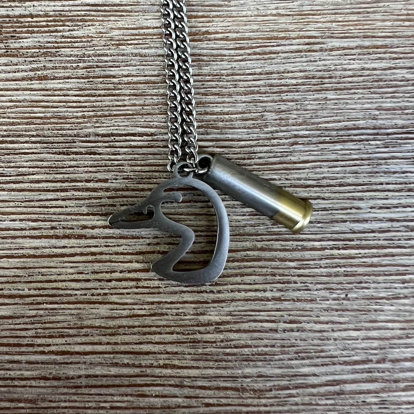 Mallard Duck Shot - Stainless Steel Necklace