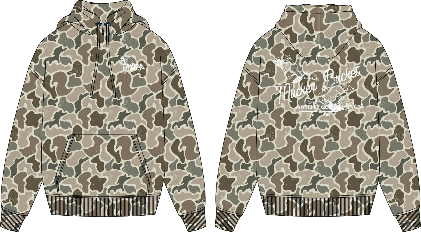 Wood Ducks Premium Athletic Duck Camo Hoodie