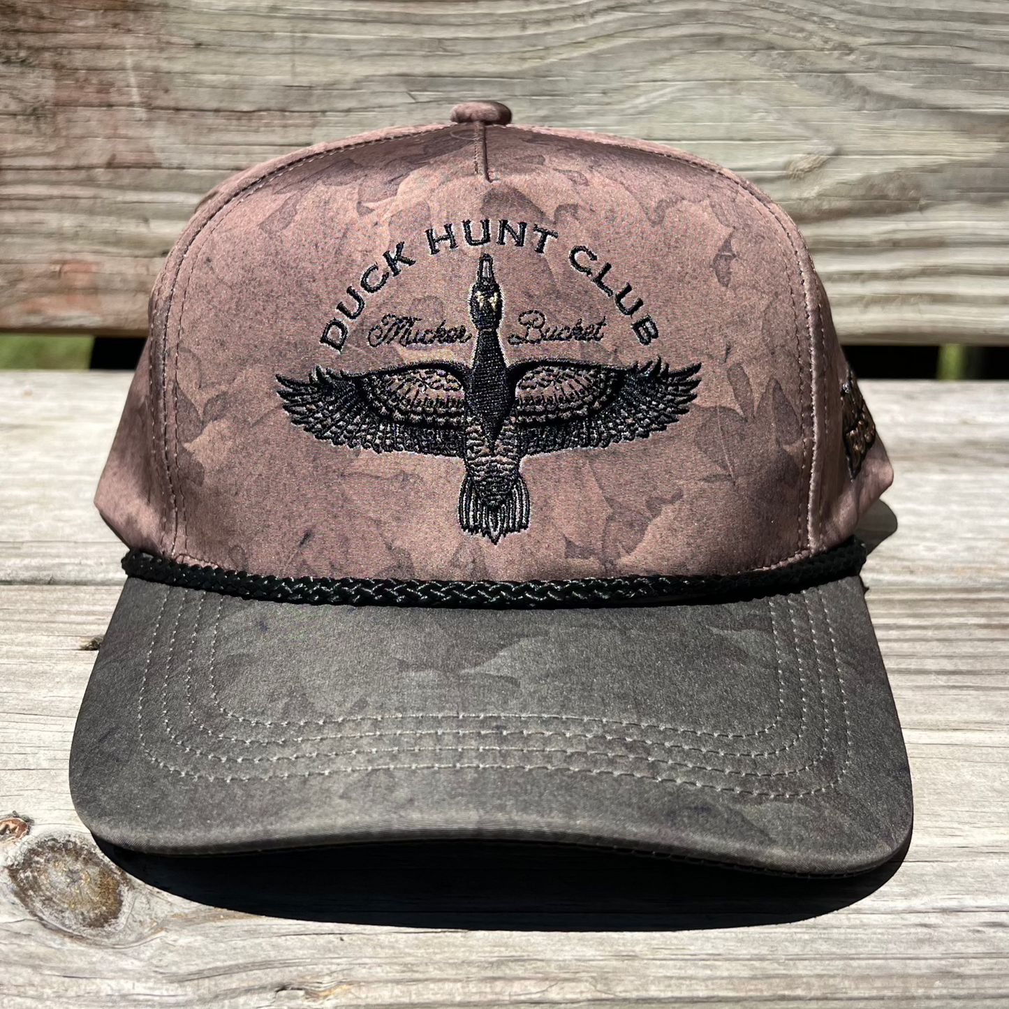 Curved Brim Black Trucker Hat - Wild Hog Design – Mucker Bucket Curved Brim Black Trucker Hat - Wild Hog Design – Mucker Bucket
