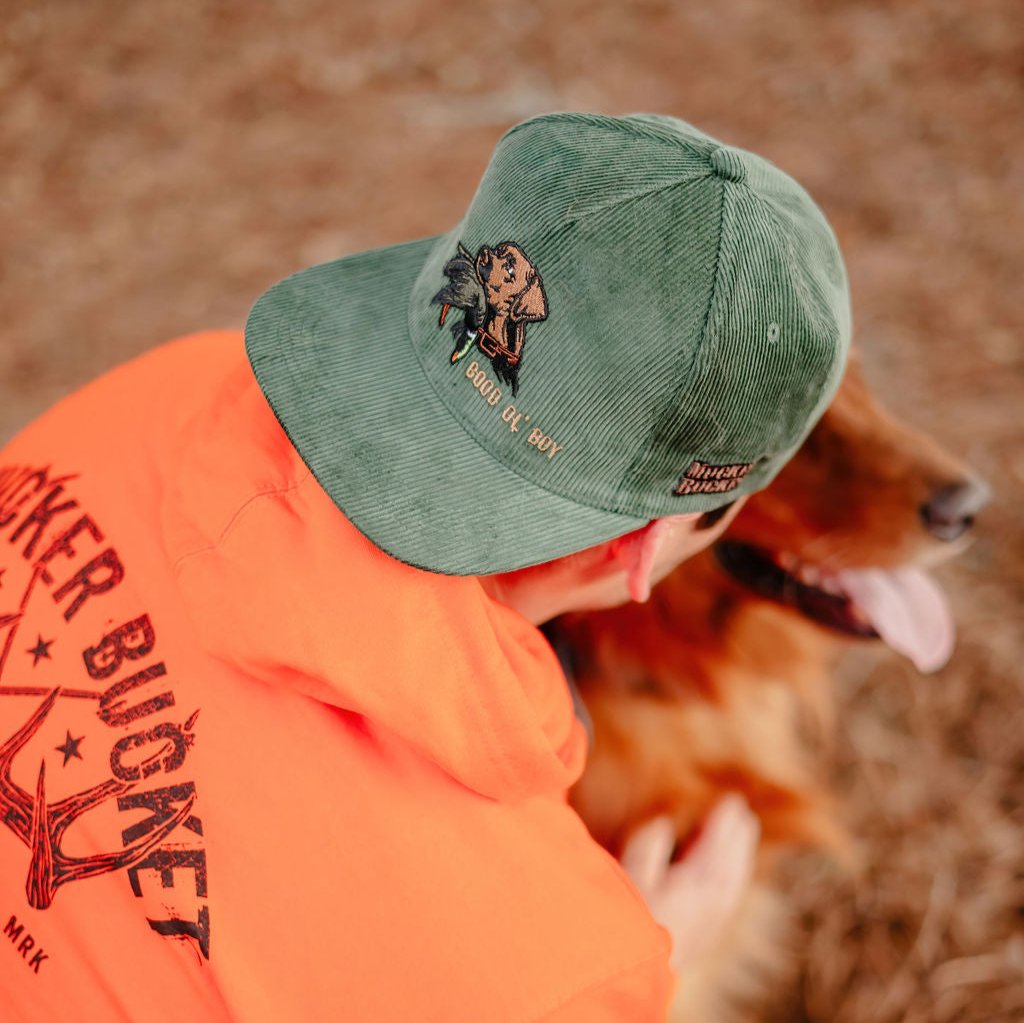 Good Ol' Boy Green Corduroy Bucket