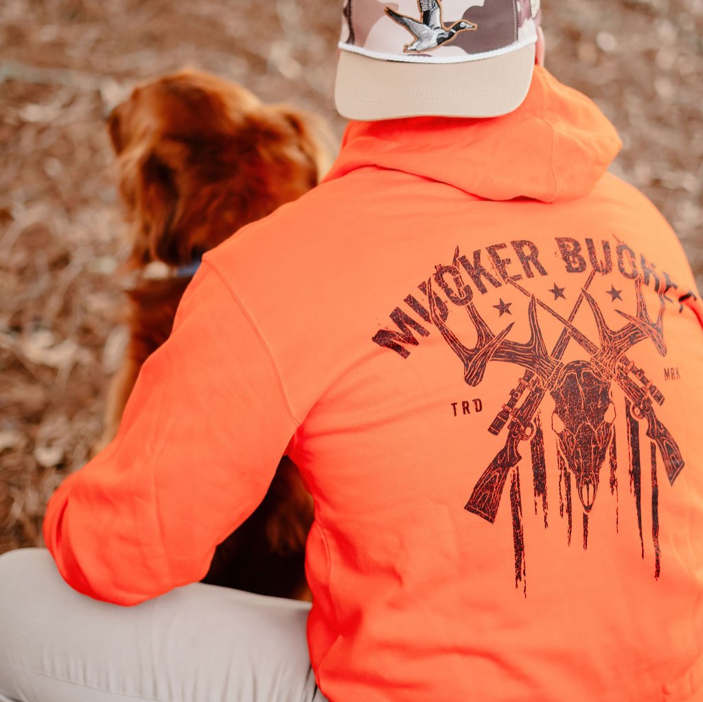 "Monster Buck" Hunter Orange Premium Hoodie