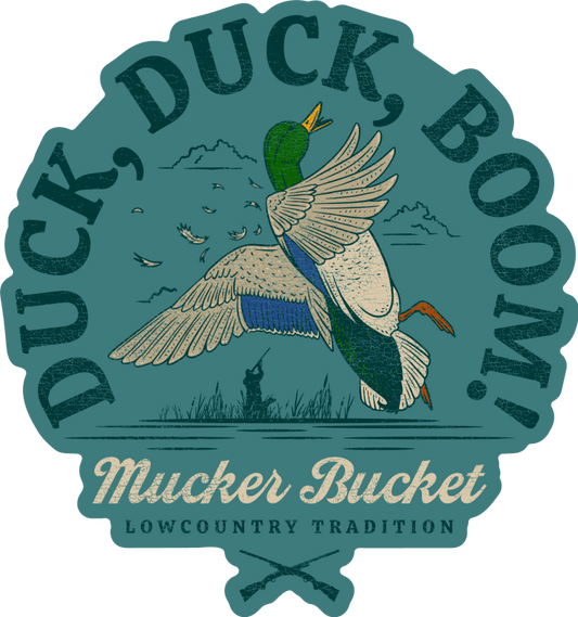 Duck, Duck, Boom Sticker